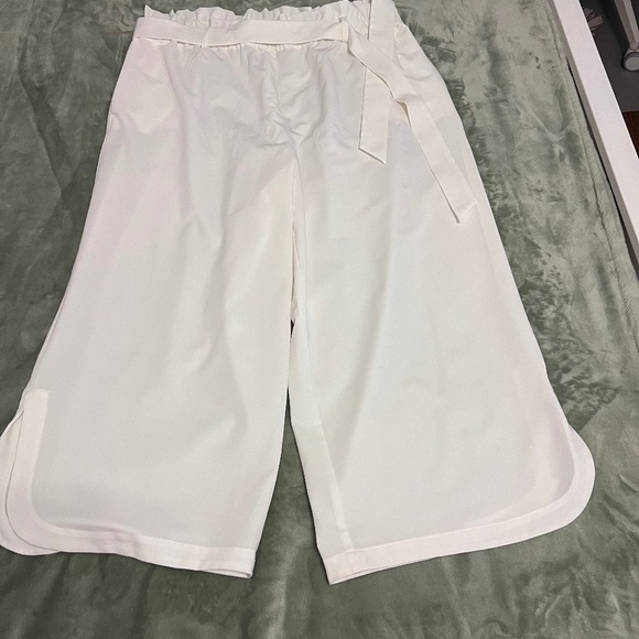 Paperbag Waist Cropped Wide Leg Pant from Eloquii - Picture 3 of 6